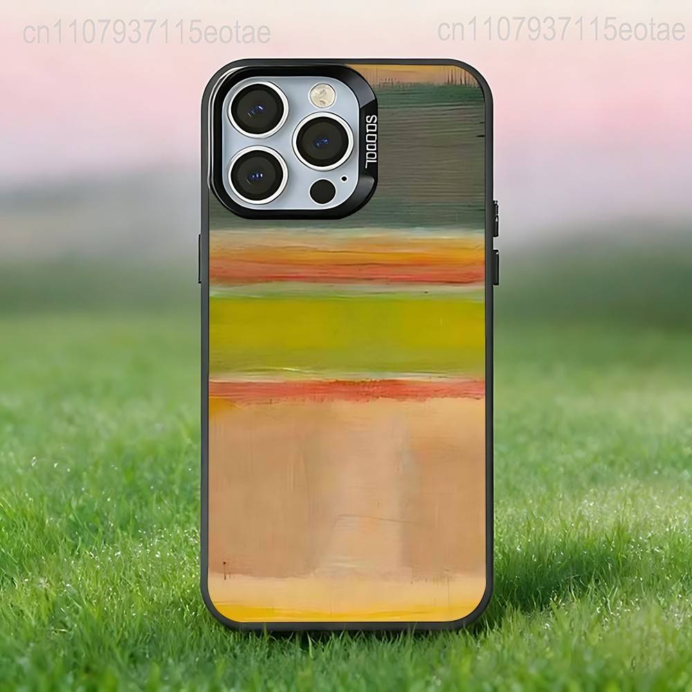 Mark R-Rothko Art  Phone Case For iPhone 17,16,15,14,13,12,11,Pro,Max,Plus,E,Air,Mini Black IMD Cover