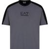 Emporio Armani Мужская хлопковая футболка с круглым вырезом EA7 Color Block, топ 6RPT15-PJ02Z-1977
