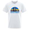 Summer Mens Tshirt Never Forget Sarcastic Graphic Music Funny Printed 100 Cotton TShirt Loose Male Top Casual Short Sleeve