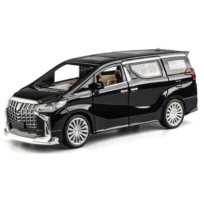 1:24 Vellfire Alphard Сплав MPV Модель Игрушечная Машина Металл Литье под Давлением Двери Открываются Звук Свет Бизнес-Машины Модели Детское Хобби Украшения