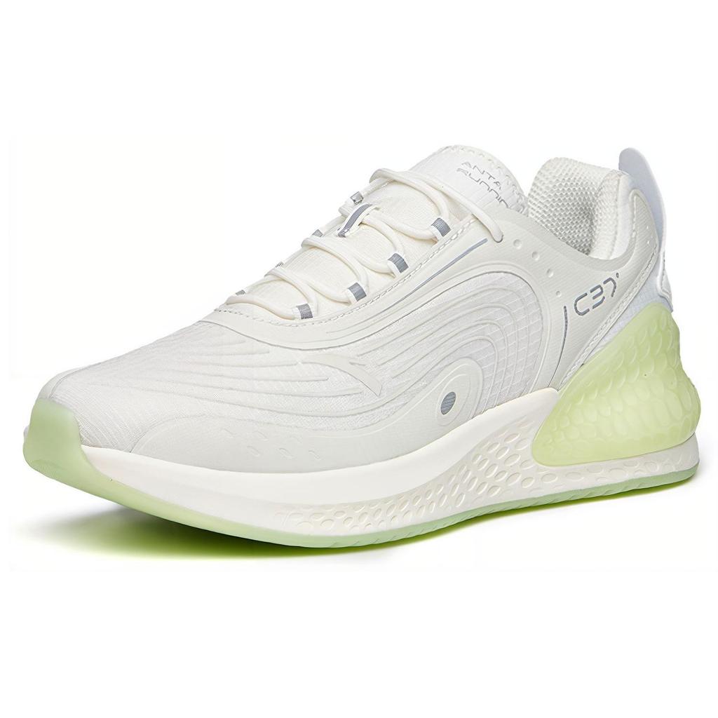 Anta Кроссовки мужские с мягкой подошвой C37+ Low Top, белые, зеленые, 912045537-7