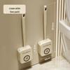 Luxury Wall-Mounted Silicone Toilet Brush Set - No Dead Angle Design