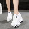 Fashion High Heels Chunky Sneakers Women Spring/Autumn Platform Thick Bottom Height Increasing Casual Shoes Woman Fashion Tennis Female