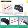 100/200Pcs Push Button Quick Connect Terminals 453 U-Shaped 0.3-1.5mm2 Tab Cold Inserts Terminals Wire Connector Terminals