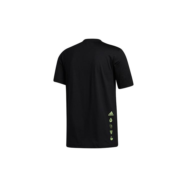 adidas Футболки Мужские Черные С Круглым Вырезом Умеренный Прямой Крой GI8892