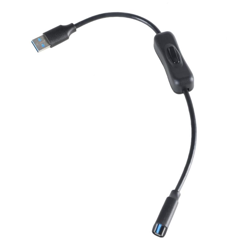 Шнур питания с кнопкой включения/выключения, USB 3.0 Male to Female, удлинитель с кнопкой питания для настольного компьютера, ноутбука