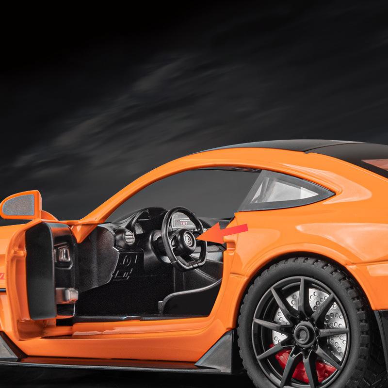 1/24 Benz GTR сплав модель игрушечного автомобиля литые игрушки звук и свет автомобиль для детей транспортное средство