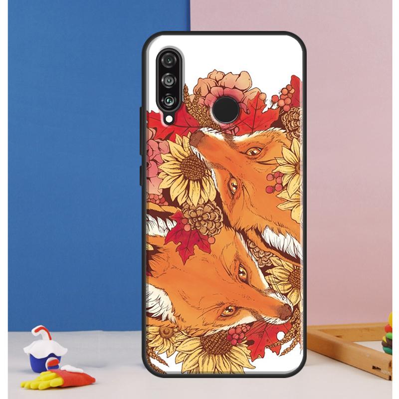 Cartoon Animal Fox For Huawei Nova 12i 10 9 SE 5T 12s 11i Y91 Y90 Y60 Y70 Y72 Y61 P20 P30 P40 Lite P60 Pro Case