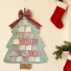 1/2Pcs Fabric Christmas Tree Advent Calendar with Pockets Handmade 24 Days Countdown To Xmas Wall Hanging Decoration Holiday Party Ornament