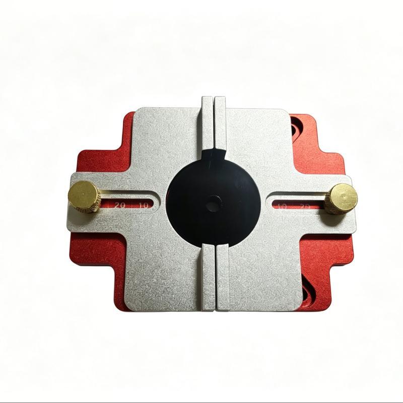 2-in-1 Slotting Bracket Mortising Jig High Precision Slotted Fastener Accessory for Trimmer Router Cabinet Making Carpenter Use