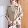XUEXI Women's Elegant Autumn Mid-Length Trench Coat