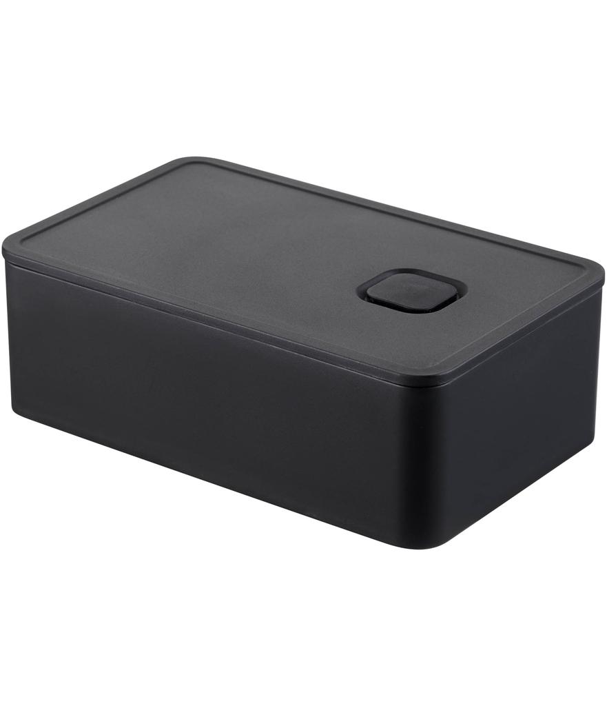 Yamazaki Tower Seal Valve Lunch X X Dishwasher and Microwave Product Number 4824 One-Push Box, Black, Approx. 14.7 9.2 5cm, Safe,