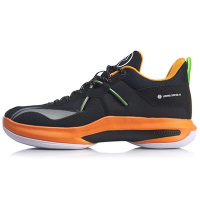 Li Ning Speed 6 Амортизирующие Нескользящие Низкие Баскетбольные Кроссовки Мужские Черные ABAP069-1