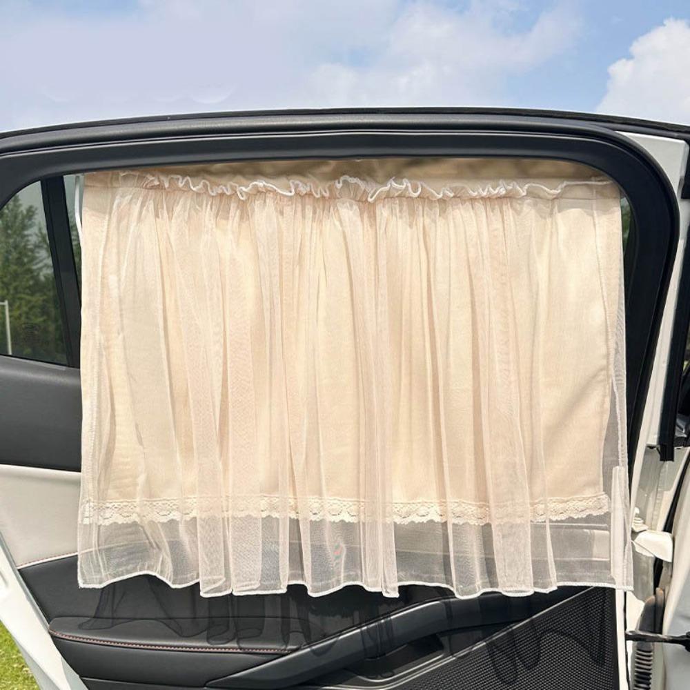 Lace Car Sunshade Curtain UV Protection Baby Car Sunshades Portable Car Window Cover  Rear Seat