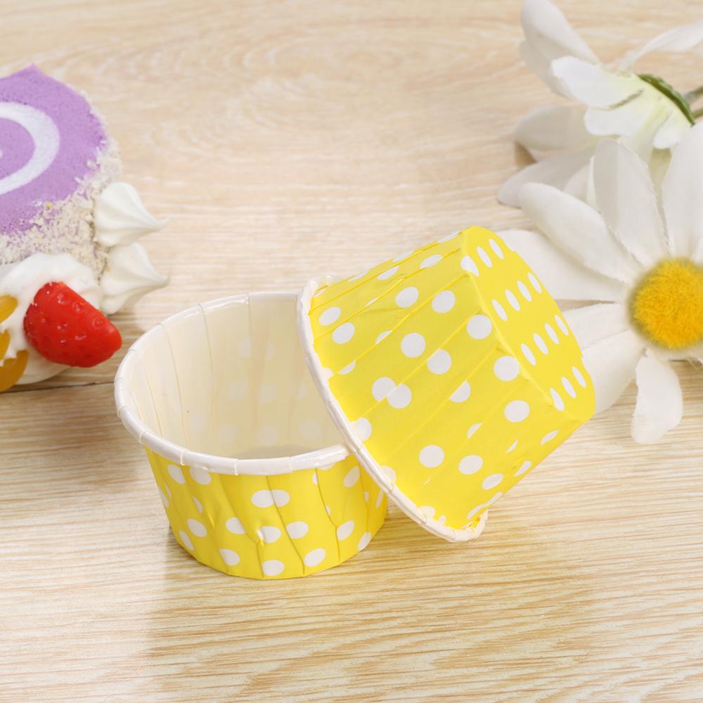 100PCS Home Bakeware Dot Decorate Baking Wrapper Muffin Cup Pan Case Paper Cupcake Liner