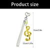 Decorative Keychain Charm Acrylic-Style Bag Charm Music Note Key Holder With Loop Strap and Playful Details for Everyday Carry