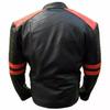New Men Jacket Black & Red Genuine Lambskin Real Leather Handmade Lambskin Stylish Soft