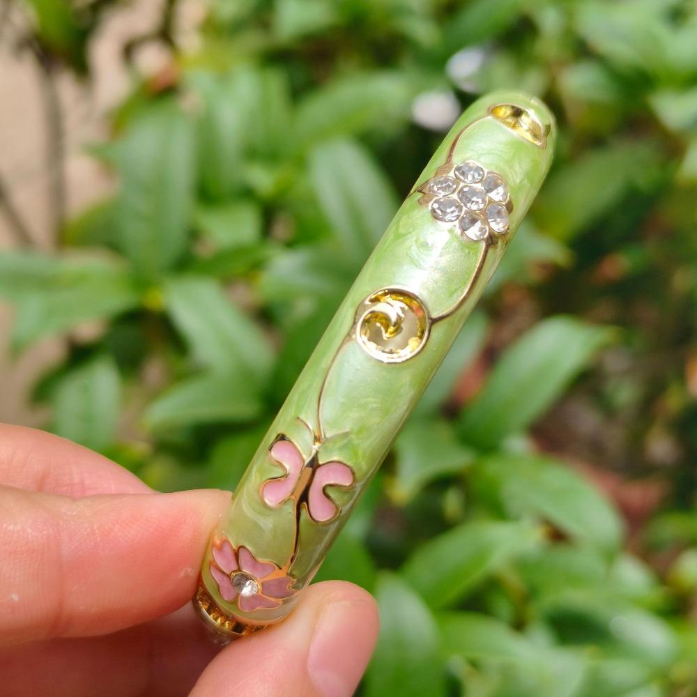 Traditional Enamel Bangle Enamel Rhinestone encrusted Bangle India Cloisonne Bangle Jewelry Gifts