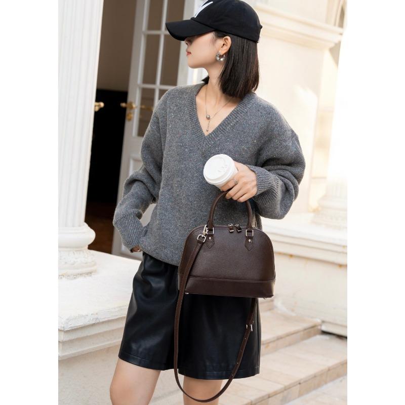 Классическая кожаная сумка-тоут «все в одном» для женщин, кожаная сумка через плечо на одно плечо