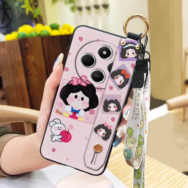 Прочный грязеотталкивающий чехол для телефона Redmi A4 5G с браслетом-подставкой, пылезащитная задняя крышка с ремешком на запястье, защитный