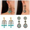Bohemia Style Bohemian Turquoise Earrings Turquoise Earrings Pendant  Women