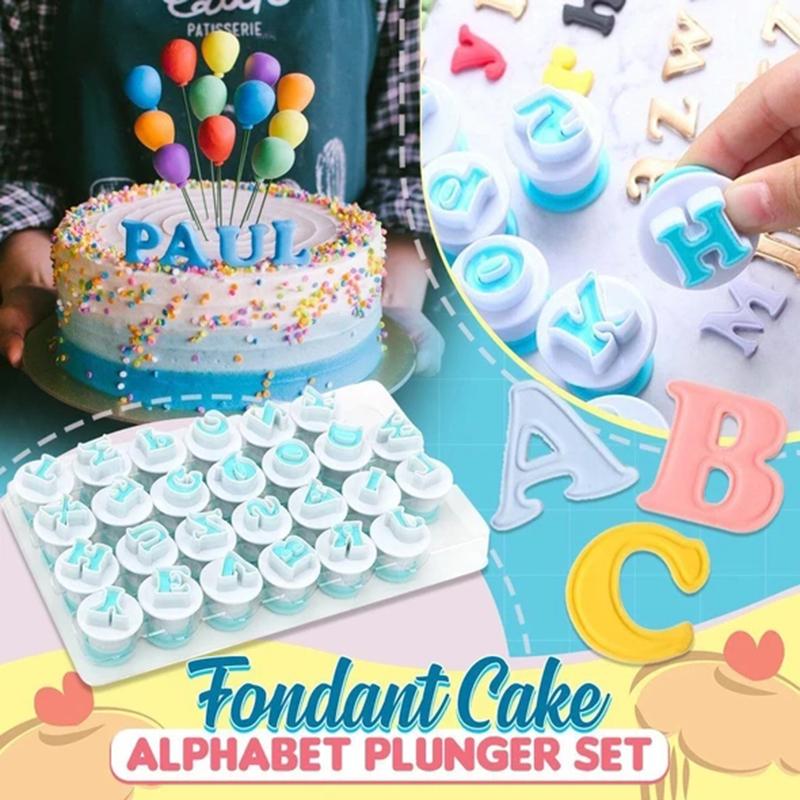 Alphabet Number Spring Cookie Cutter Set For Baking DIY Creative Desserts