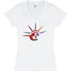 Женская футболка с V-образным вырезом «Статуя Свободы» New York Statue of Liberty 4th of July Tee