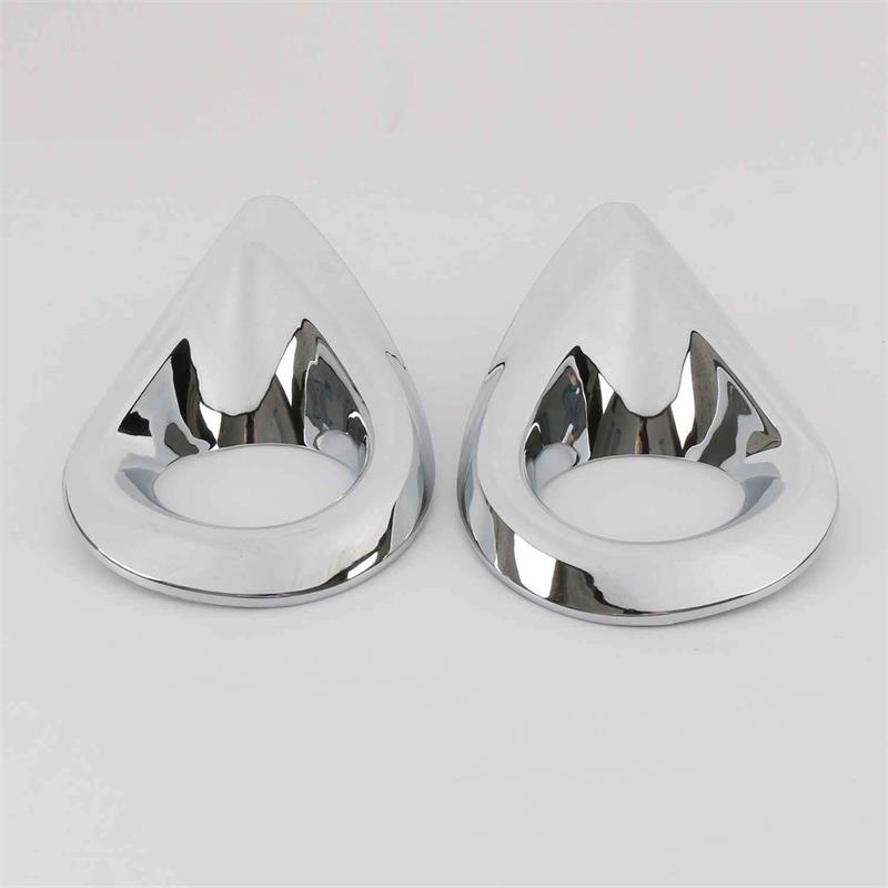 For Mitsubishi ASX 2013 2014 2015 ABS Chrome Front Foglight Lamp Eyebrow Frame Rear Fog Light Cover Trim Car Styling