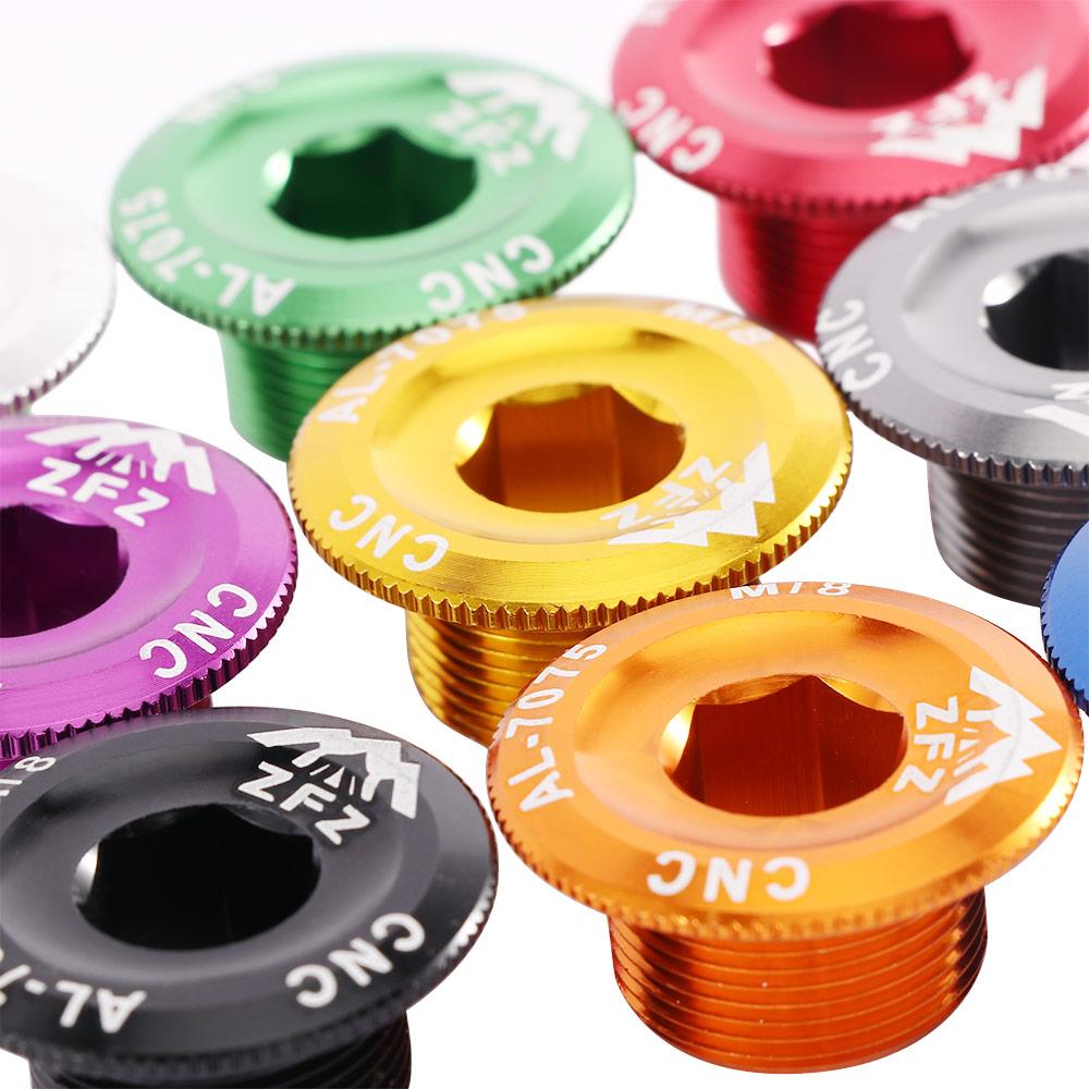 Aluminum Zinc Zinc Alloy Bike Bottom Bracket Bolt Crank Cover Crank Arm Fixing Bolt Crank Bolt Cover Cap