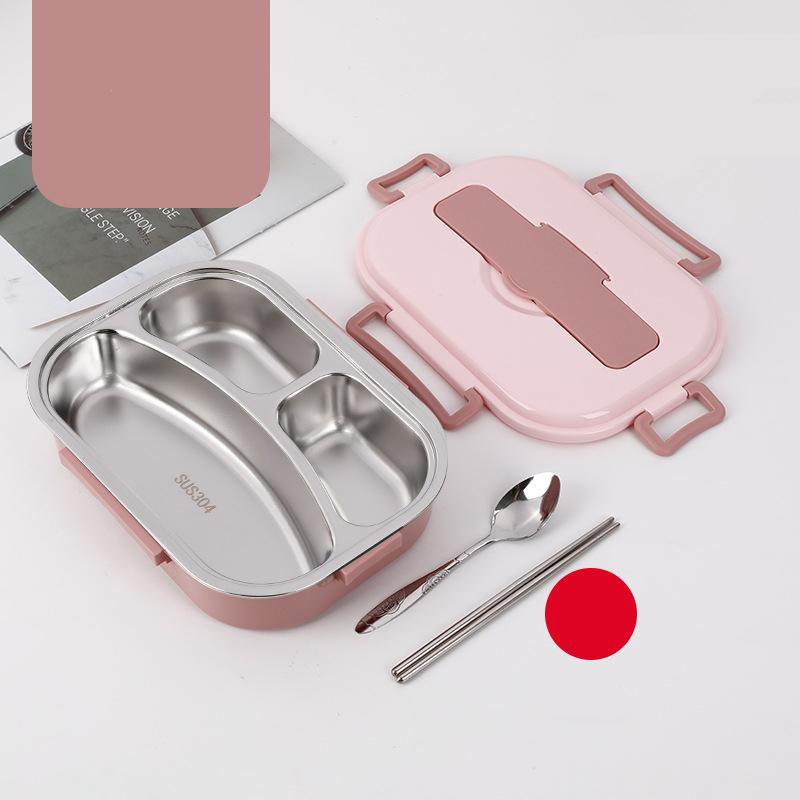 Food Storage Container Dinnerware Stainless Steel Lunch Box Portable Bento Box Food Storage Student