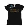 Womens/Ladies Shazam Text Logo Cotton T-Shirt