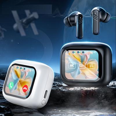 Активные шумоподавляющие наушники ANC с сенсорным экраном Smart Touch, беспроводные наушники TWS True Wireless