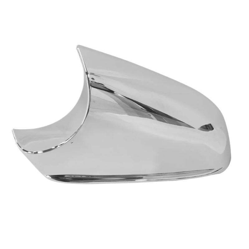 For Tesla Model S 2014-2021 Silver Chrome Car Side Door Wing Cover Rear View Mirror Lower Housing Holder caps Replacement