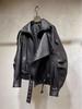Men's Retro PU Leather Motorcycle Jacket: Heavy-Duty, Trendy Autumn Style, Casual Cool Coat.