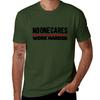 No One Cares Work Harder  retro design with black letters Tshirt vintage anime mens clothing