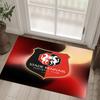 Stade Rennais FC Design Crystal Velvet Carpet Cozy Non?Slip Printed Rug For Bedroom Living Room Entrance