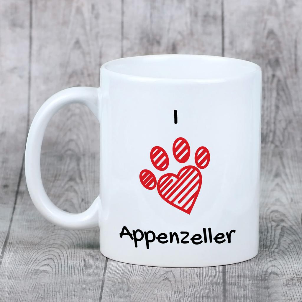 Appenzeller - cup with a dog, cute cup with graphics, a gift with your photo from the Art-Dog brand