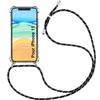 Phone Case - for iPhone 11 - Black - Flexible - Anti-scratch - Necklace Cord