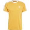 Originals Adicolor Classics 3-Stripes Fashion Soft Versatile Casual Short Sleeve T-Shirt Men Tops Yellow IZ2370