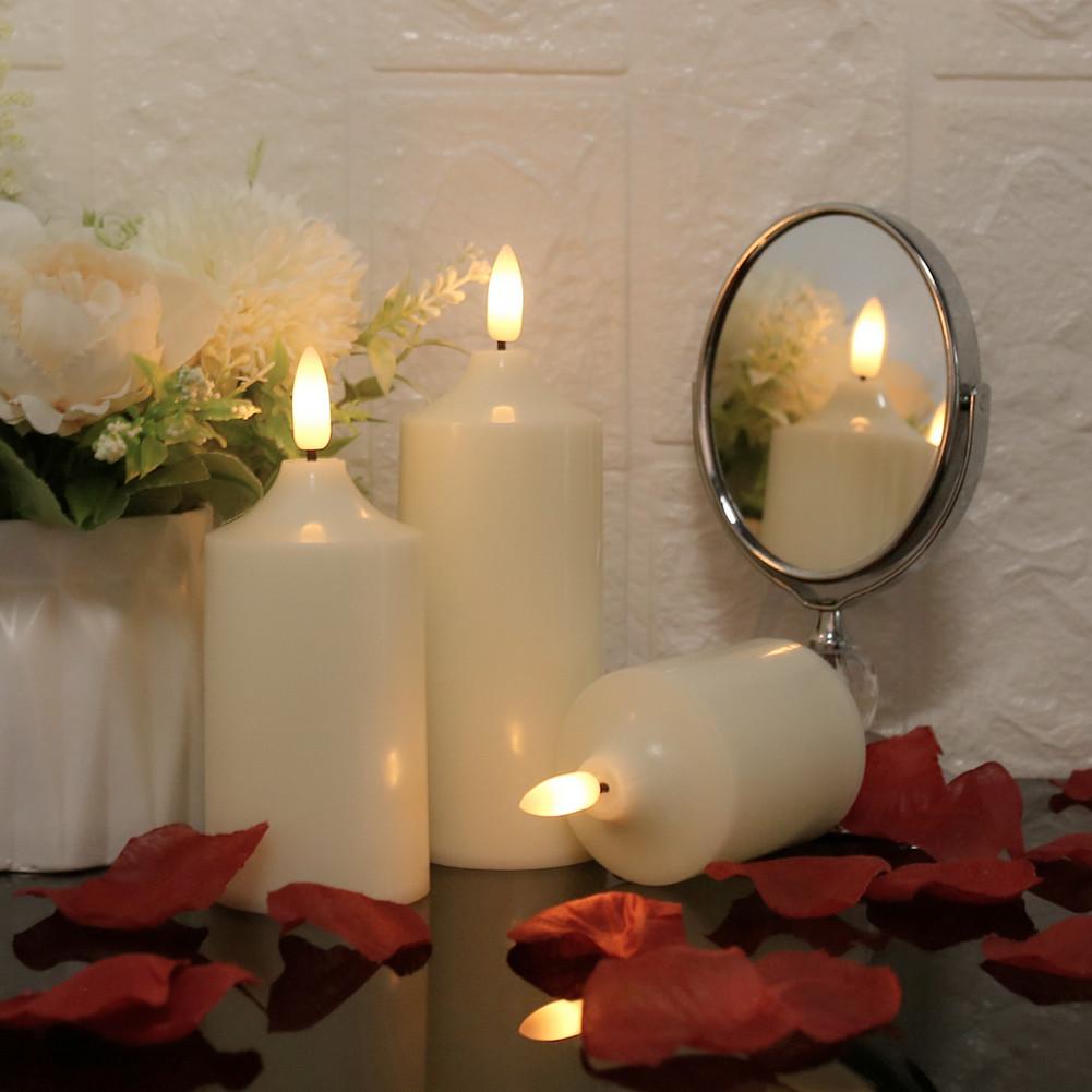 Flickering Flameless Candles Set of 6/12 Realistic LED Candles with Timer Remote Battery Operated for Wedding Christmas Decor