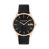 Coach Women's Elliot Watch, Black Dial, Black Leather Strap, 14504381 ??[Official Import]