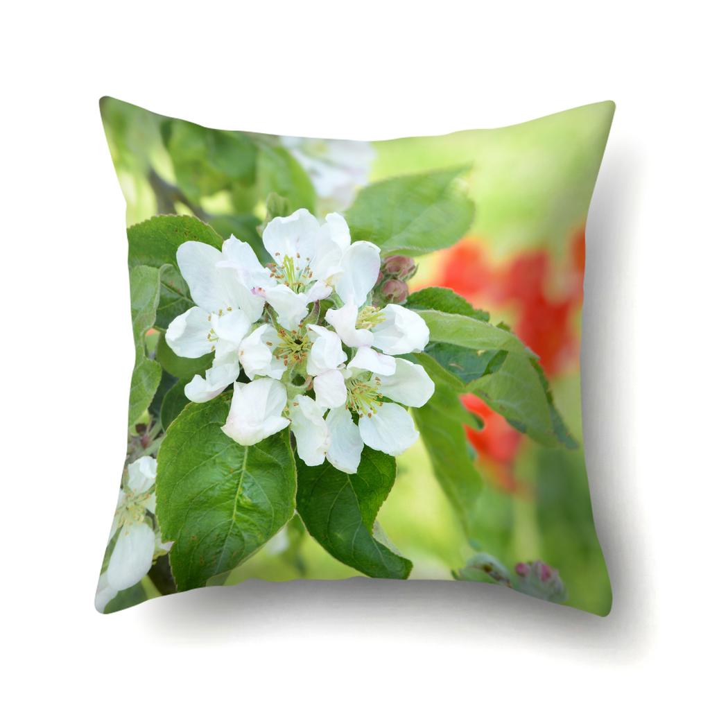 Полиэстеровая наволочка с односторонним принтом «Бабочка и цветы», прикроватная наволочка, офисная поясничная наволочка, наволочка для диванной подушки