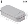 2pcs New Metal Box for Cream Balm Cosmetic Container Refillable Bottles Tea Cans Aluminum Tin Jar