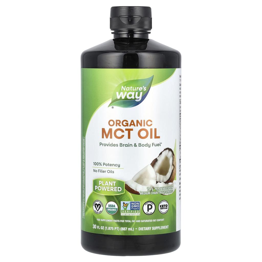 Nature's Way Organic Mct Oil, 887Ml(30Fl Oz)