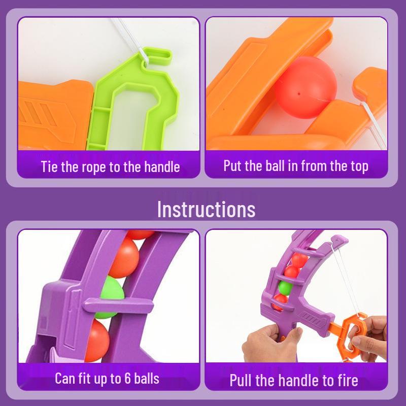 Radish Soft Ball Bow & Arrow: Parent-Child Interactive Shooting Toy with Elastic Plastic Target