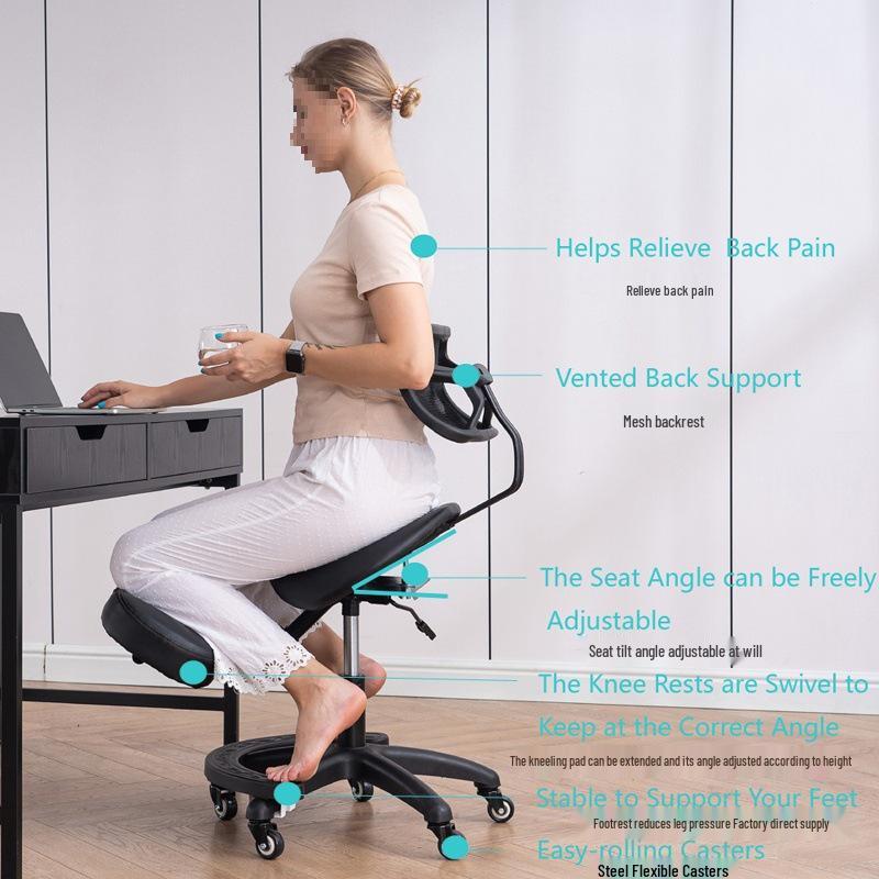 Ergonomic Adjustable Kneeling Office Chair for Posture Correction