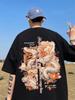 Year of The Dragon, Honmei Year Printed Short Sleeve T-Shirt, Men's Summer National Tide Print, High Street Loose