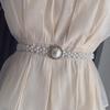 Waist Chain Women Waistband Korean Style Waist Belt Sweet Pearl Belt  Ladies
