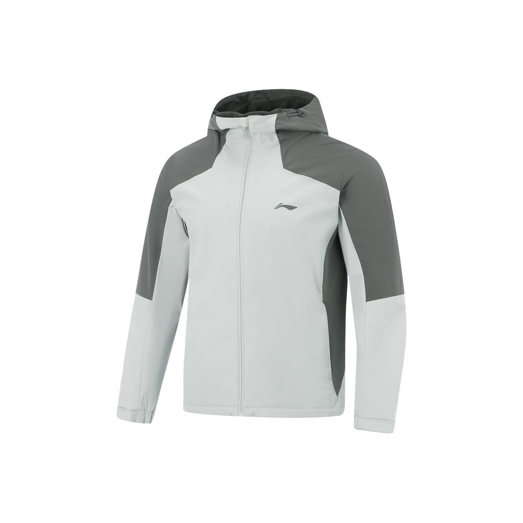 Li-Ning Fitness Series Windproof Water-Repellent Three-Dimensional Anti-Static Hooded Windbreaker Men Outerwear AFDVG61-3