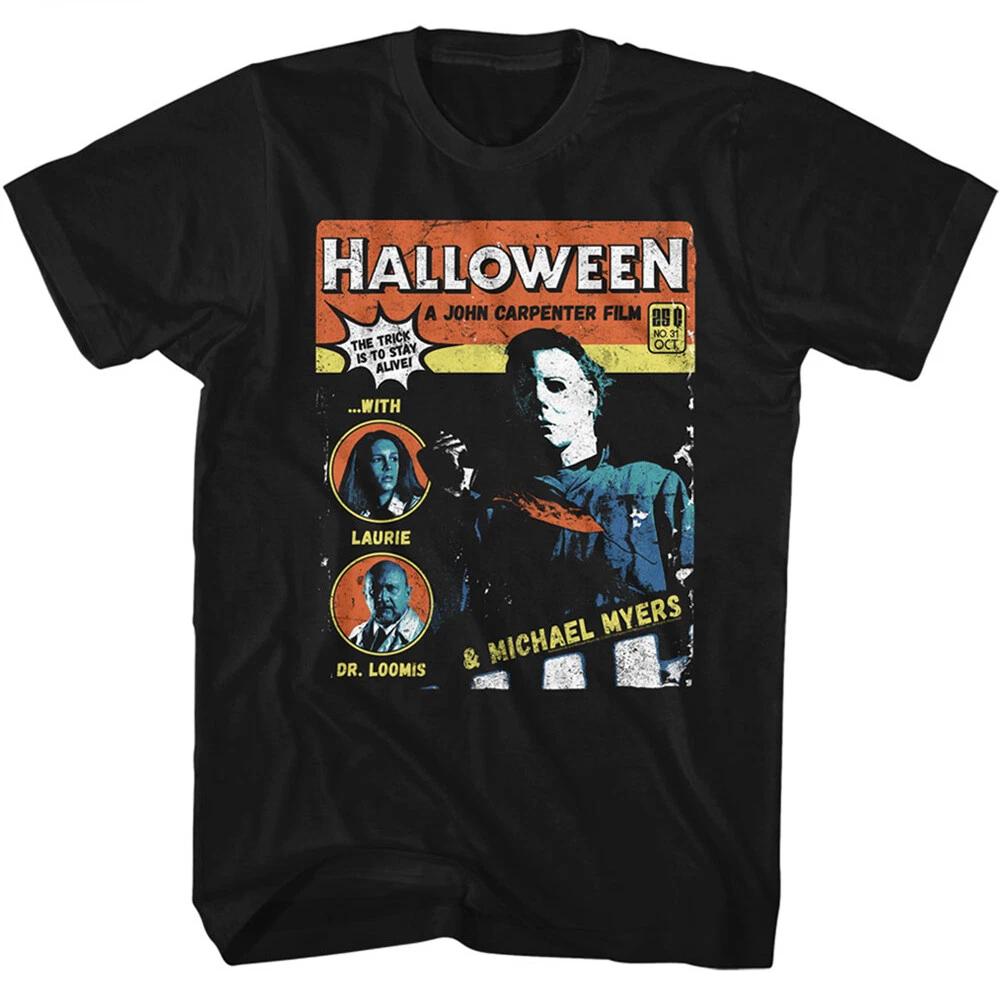 Halloween Horror Movie A John Carpenter Film Comic Cover 25c Men's T Shirt